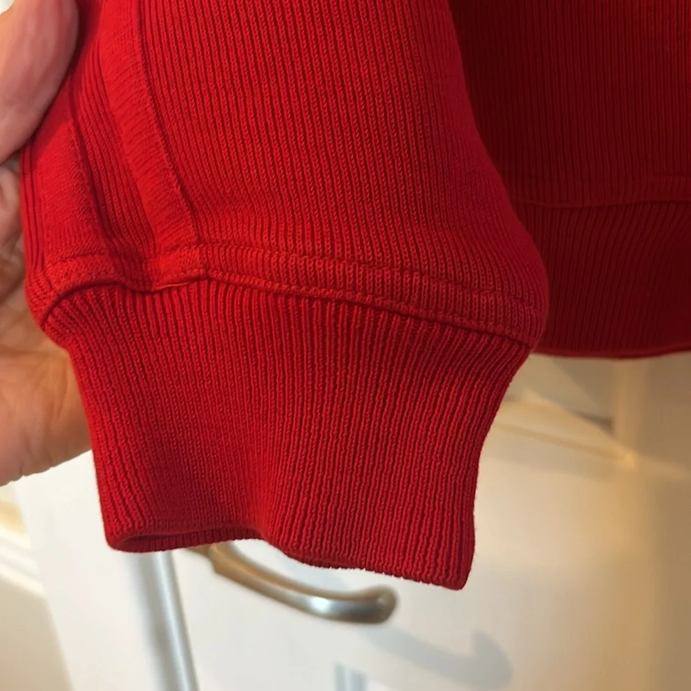 St Croix Men's Red Sweater made in USA USED size L - Picture 3 of 13